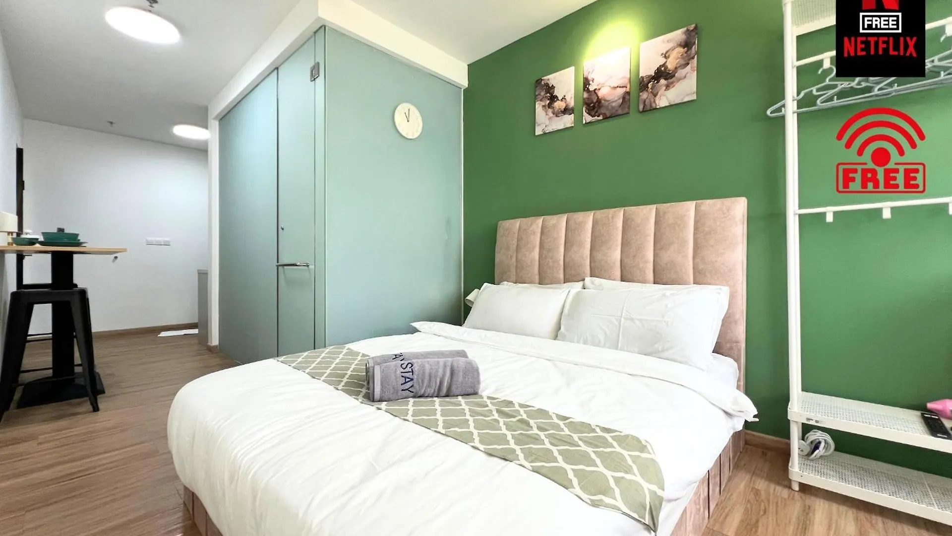 Lägenhet Kl Sentral The Riv Riveria Studio Suite For 2Pax With Wifi Netflix Kuala Lumpur